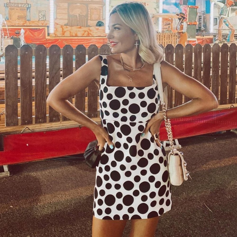 Zara Polka Dot Mini Dress Black White Sz XS, L NWT